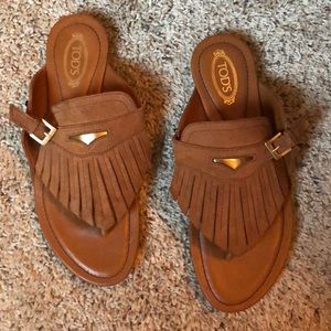 Tod’s Fringe Sandals